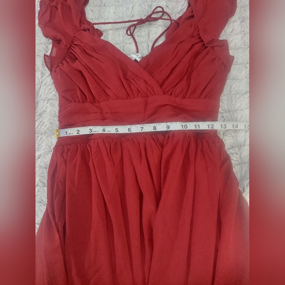 Surplus a-line mini dress size medium Burgundy - Picture 7 of 12